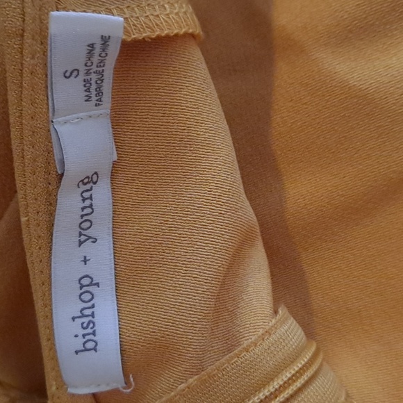 NWT Anthropologie Bishop + Young Sunflower Yellow One Sleeve Camisole Top - Picture 9 of 9